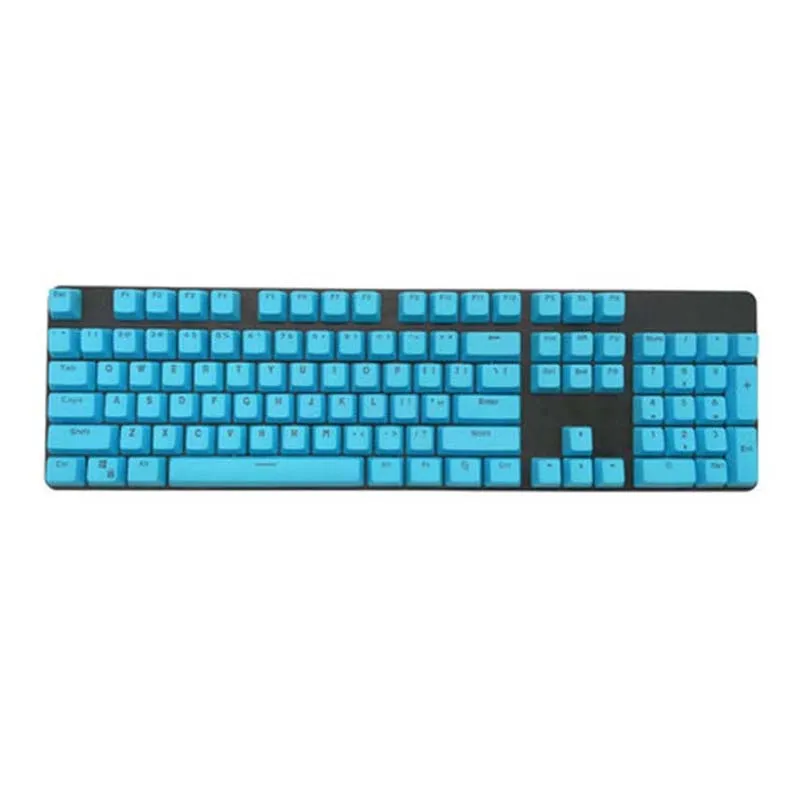 

PBT 104 keys Doubleshot Backlit KeyCaps For Cherry /Kailh /Gateron /Outemu Switch Keyboard Accessories White Blue Black Yellow