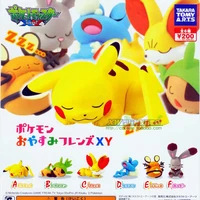 takara tomy pokemon action figure gacha toy good night elf first sleep dream sleep xy01 bunnelby minccino model toy