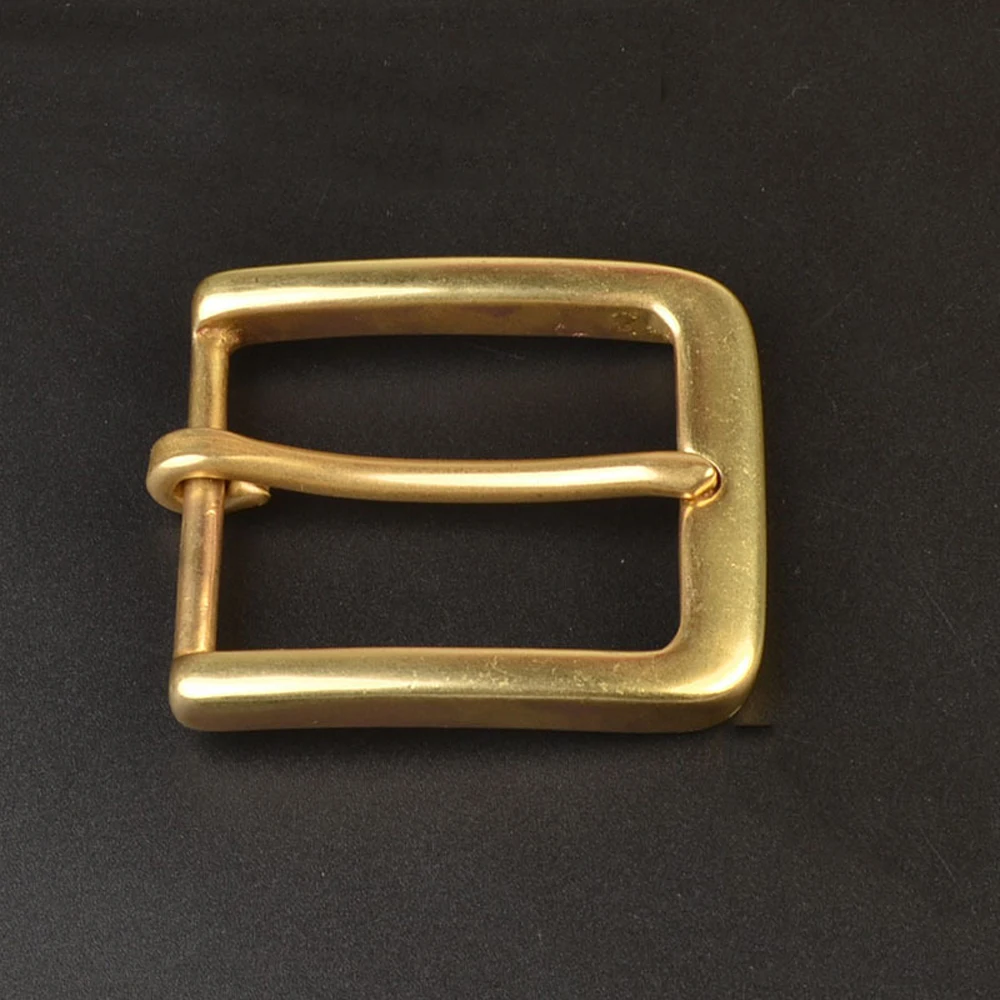 

DIY leather craft 40mm inner width solid brass pin belt buckle 3pcs/lot