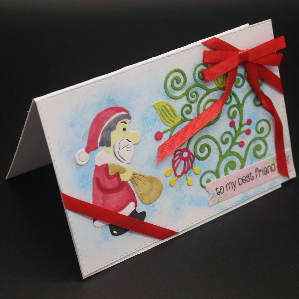 Металлический трафарет в виде цветка винограда деда мороза украшение трокелера