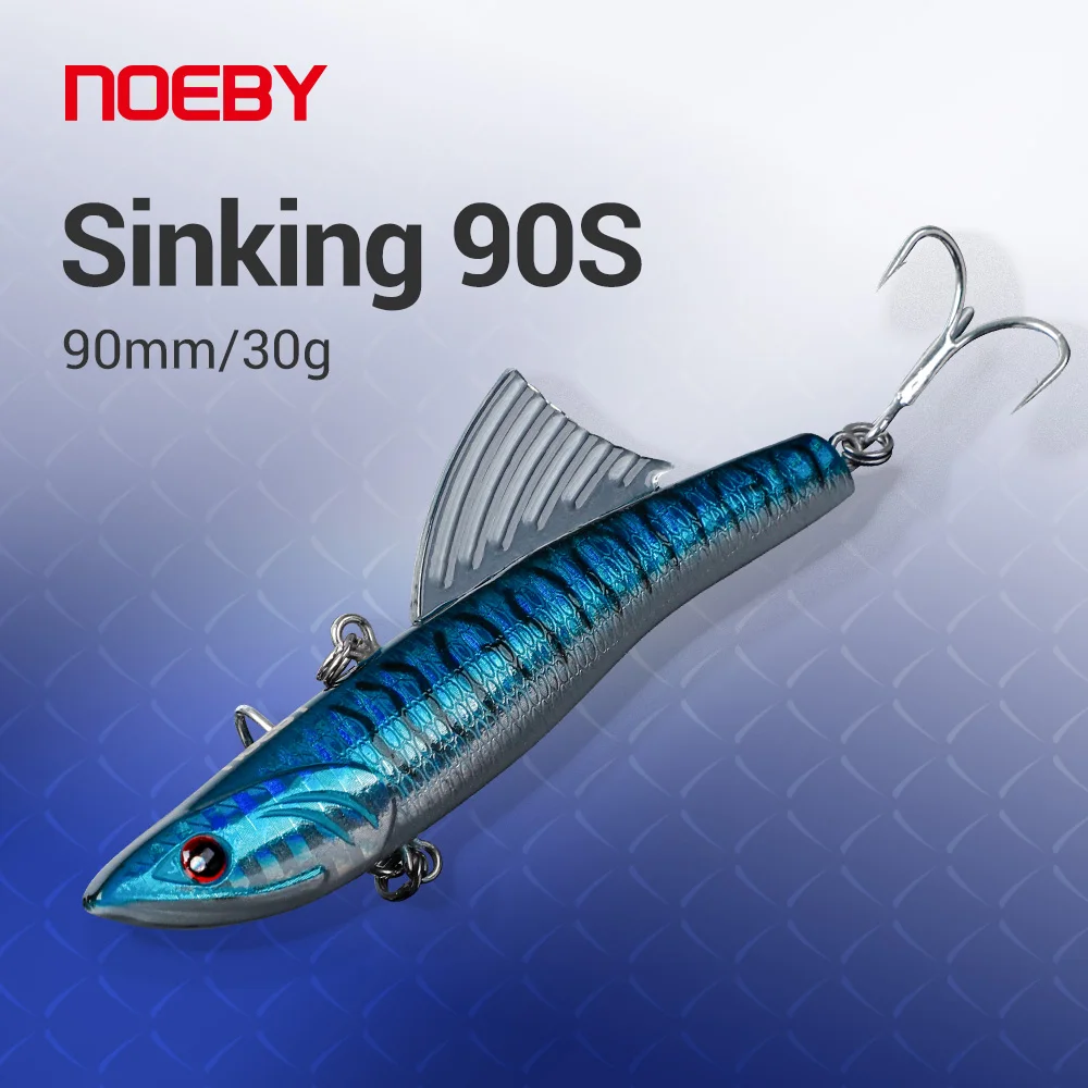 

NOEBY Rattlin VIB Fishing Lures 90mm 30g Sinking Vibration Wobbler Artificial Hard Baits Rattling VIB Pike Winter Fishing Tackle