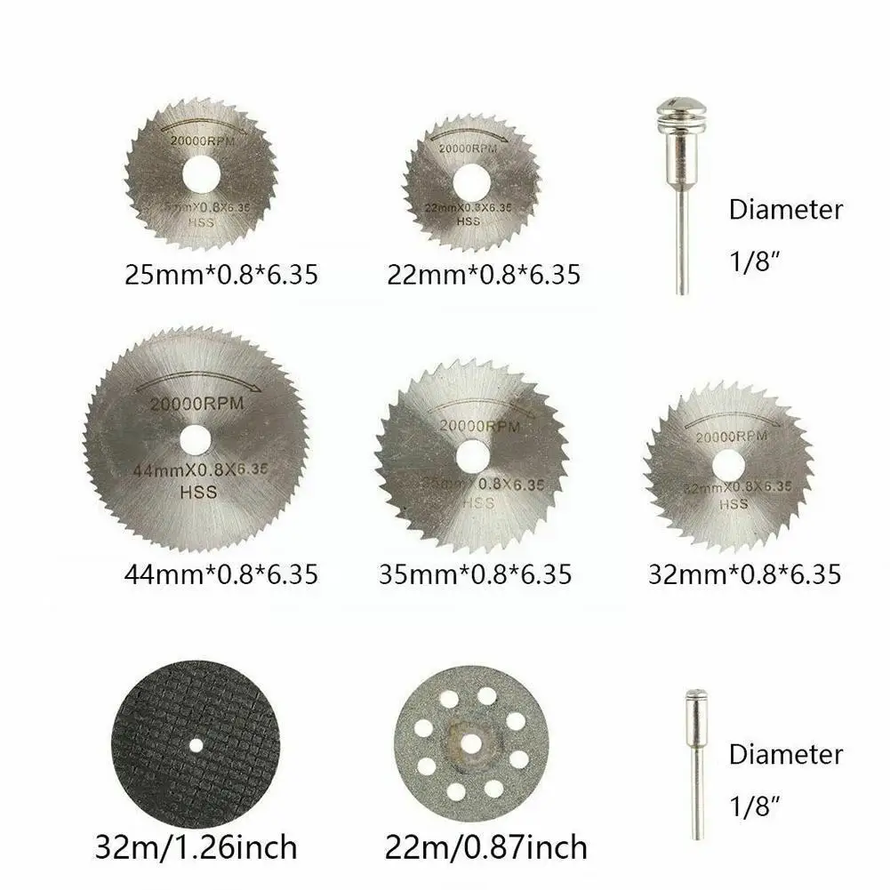 

32Pc/Set Diamond Cutting Discs Metal Circular Saw Blades New T7T2 Accessories Cutting Woodworking Cutting Tool Drill Wood R L4C5
