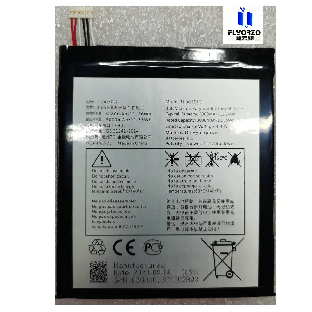 

100% Brand new high quality 3000mAh TLP030JC Battery For Alcatel One Touch A3 XL 4G 9008 9008X 9008D Mobile Phone
