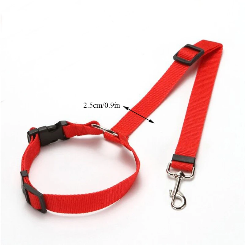 

Pet Leash Dog and Cat Universal New Adjustable Safety Belt Pet Safety Belt Clip Travel Belt Strap Lead Belt Dog Walking Leash