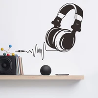 creative gaming headset wall sticker for boys room bedroom background home decorations mural stickers self adhesive wallpaper