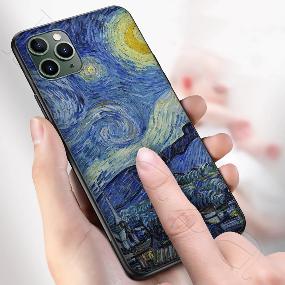 Lavaza Thin Van Gogh Starry Night Silicone Soft Case for iPhone 12 Mini 11 Pro XS Max XR X 8 7 6 6S Plus 5 5S SE | Мобильные