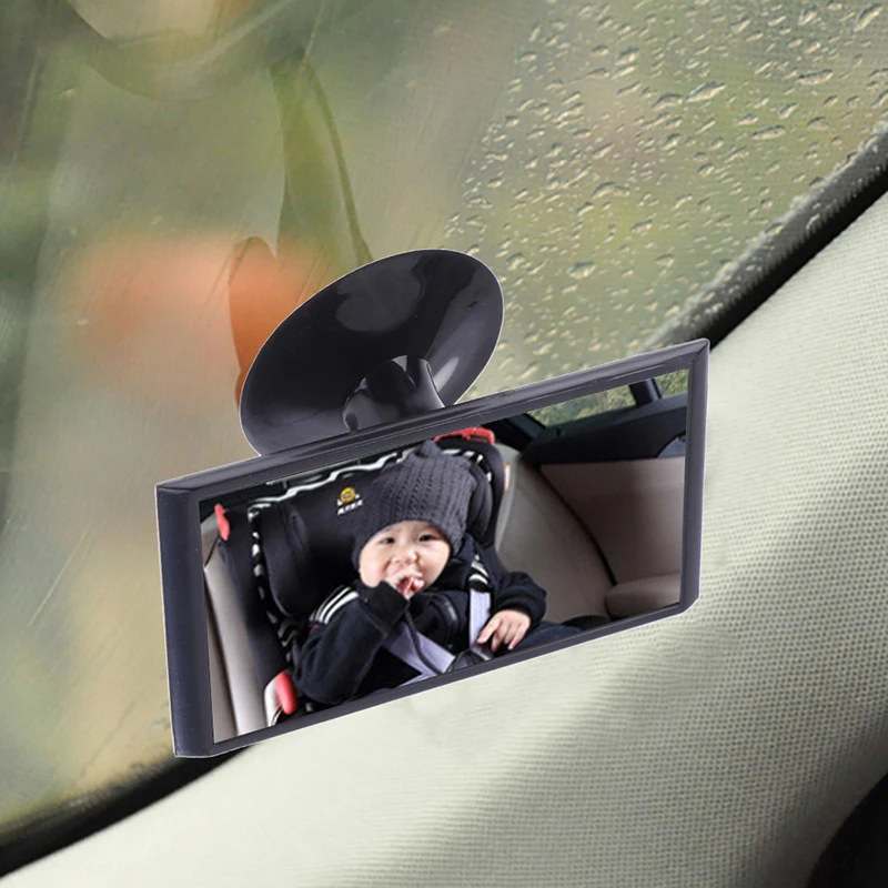 

Universal Black Mirror Suction Mirror Rear Baby Mirror Auto Car Accessorie12cm Car Easy View Rear Back Seat Baby Child Safety