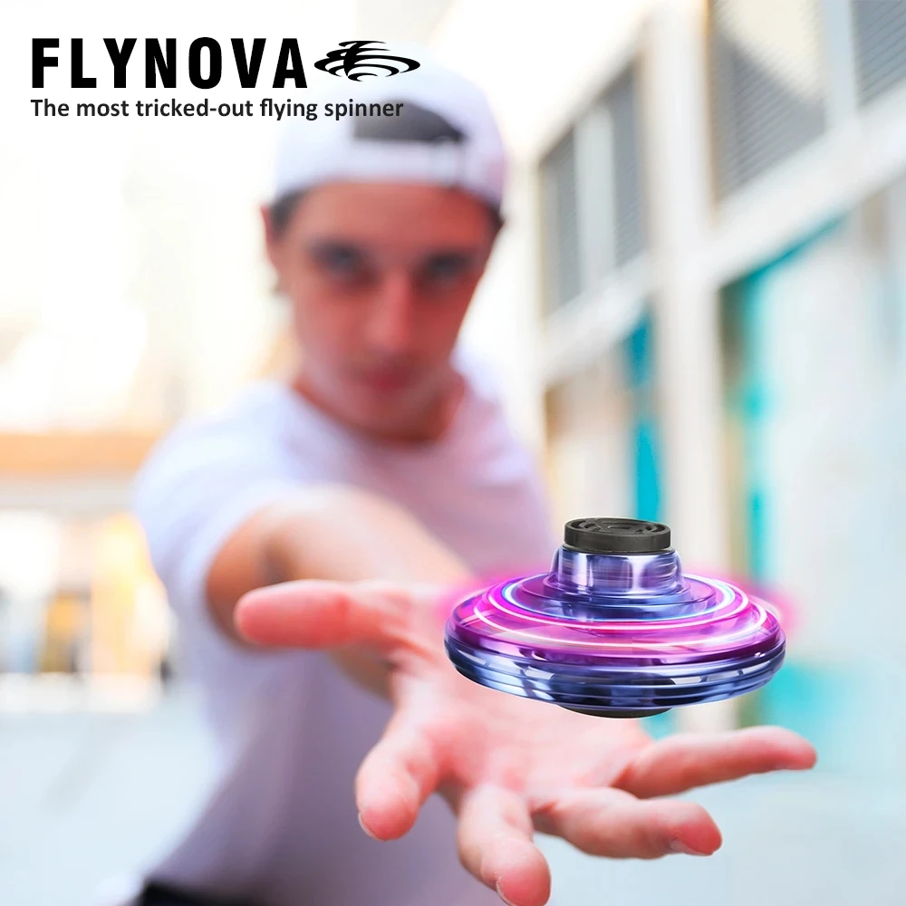 Оригинальный Летающий игрушечный Спиннер Flynova мини Дрон с ручным управлением