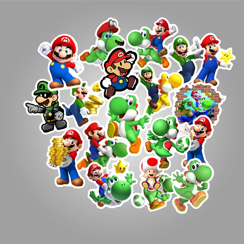 103050pcs anime mario game cartoon stickers diy skateboard luggage guitar laptop phone bottle decal graffiti sticker kid toy free global shipping