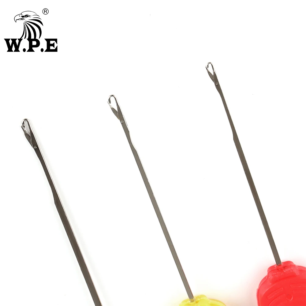 W.P.E Carp Fishing Accessories 1 Set/4 pcs Boilie Needle Set Kit Tool Stainless Baiting Drill Stringer Needle Fishing Tool Pesca