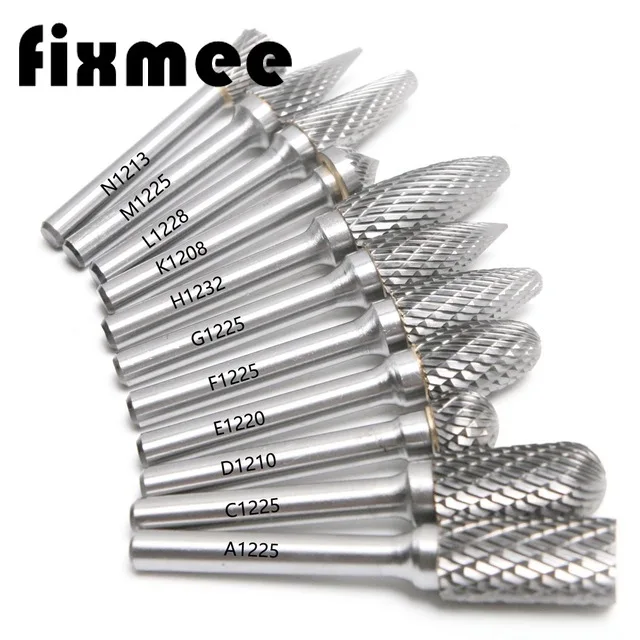 Сверло из карбида вольфрама 1 шт. 1/4 дюйма 6 35 мм с двойным зерном 12 диаметр