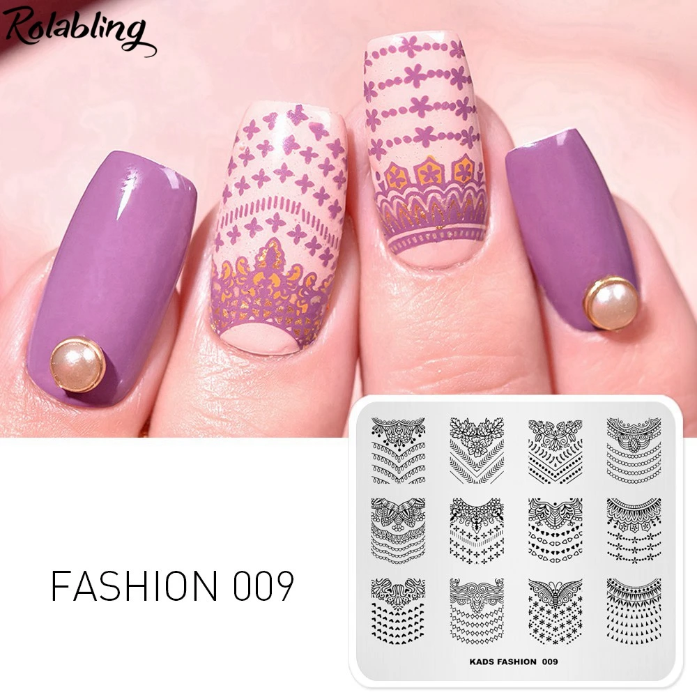 

MISSGUOGUO Nail Art Штамп пластина цветочный узор штамп Изображение Шаблон для лака для ногтей Модный Дизайн Маникюр Трафарет Инструмент