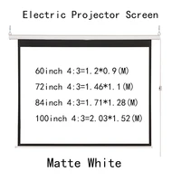 thinyou 60inch 72inch 84inh 100inch 43 with wireless wired remote control electric screen contrast motorized projector screen