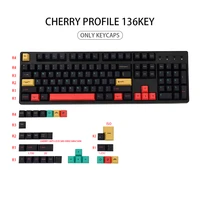 metropolis keycaps sublimation pbt mechanical keyboard 136 key cap cherry profile id80 gk64 87104 98068 customized filco keycap