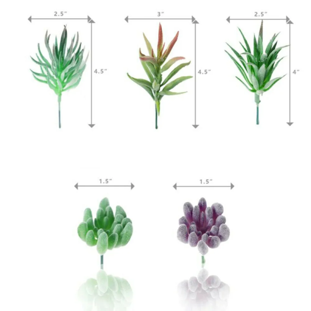 

Plastic Artificial Succulents 10PCS Artificial Succulent Plants Assorted