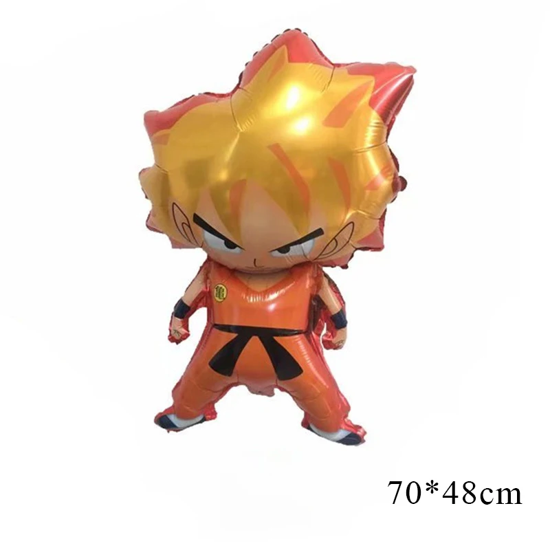 Balloon A x 1 Dragon Ball Z Son Goku вечерние декоративные столовые принадлежности бумажный стаканчик, тарелка, тканевые Детские шары для душа, детские товары для дня рождения AH10 - Цвет: Balloon A x 1