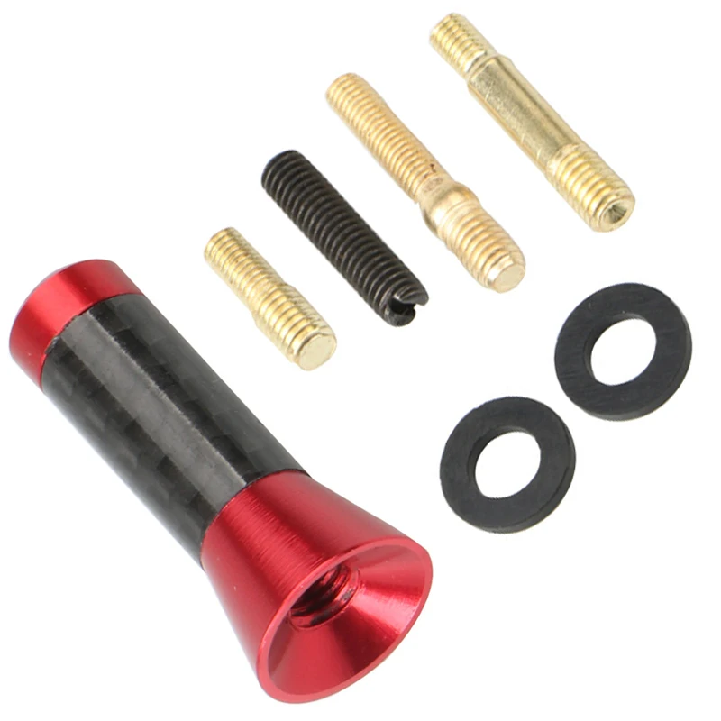 

3.5cm Long Car Styling Roof Antenna Enhanced Signal Carbon Fiber Screw Metal Short Stubby Mast Antenna for BMW Mazda Honda Ford