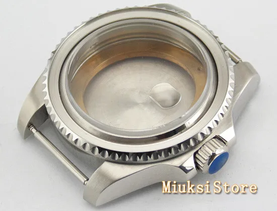 43 мм Серебряный чехол с сапфировым стеклом и датой фоточехол подходит для ETA 2836