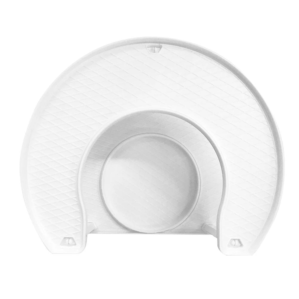 

Bedroom Household Toilet Multifunction White Kitchen Organizer Condiment Storage Shelf Desktop ABS Turntable Rack 2 Tier Stable