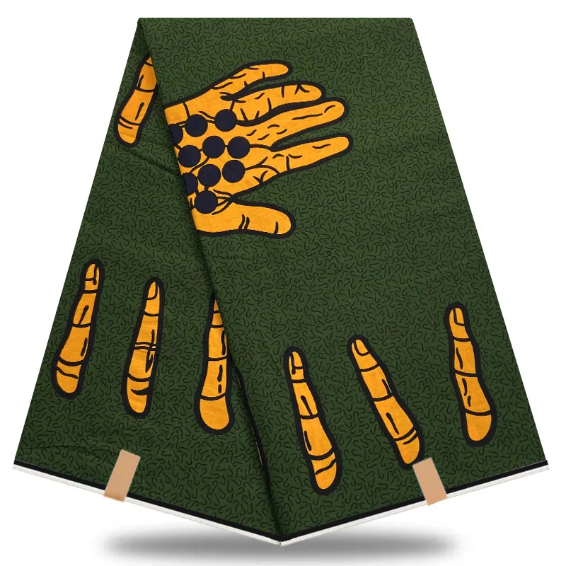 2021 Новое поступление настоящий воск в африканском стиле Анкара Гана 6 ярдов