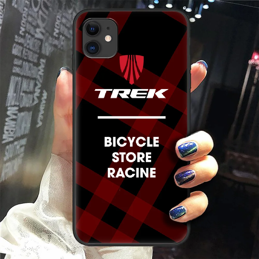 

Trek Mountain Bikes Phone Case Cover Hull For Iphone 5 5s Se 2 6 6s 7 8 12 Mini Plus X XS XR 11 PRO MAX black Funda Silicone