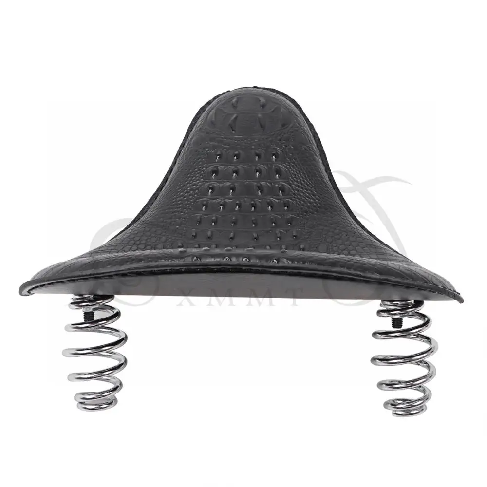 Мотоциклетное черное соло сиденье в стиле ретро + пружинный поворотный кронштейн