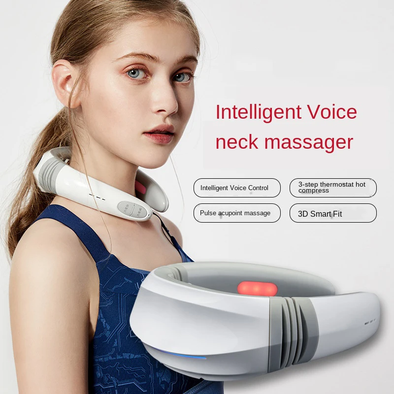 

Health Care Neck Massager Heating Neck Protector Pulse Physiotherapy Cervical Instrument Neck Shoulder Massager