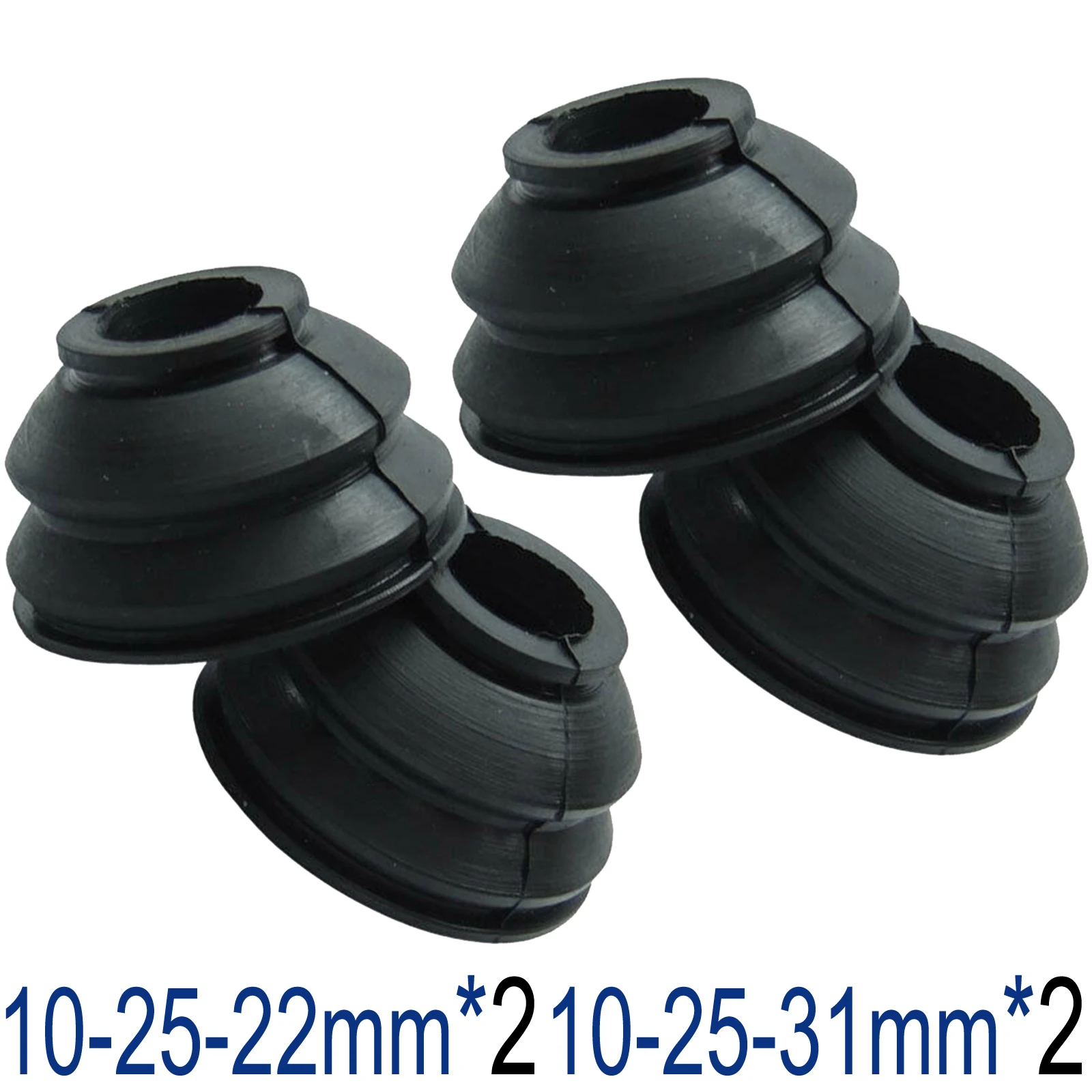 

2Pc 10-25-22MM With 2x 10-25-31MM Universal Car Suspension Steering Turn Rod Linkage Ball Joint Heads Dust Protector Cover