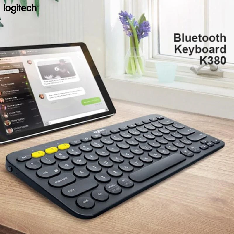 Беспроводная Bluetooth клавиатура Logitech K380 оригинальная многофункциональная легкая