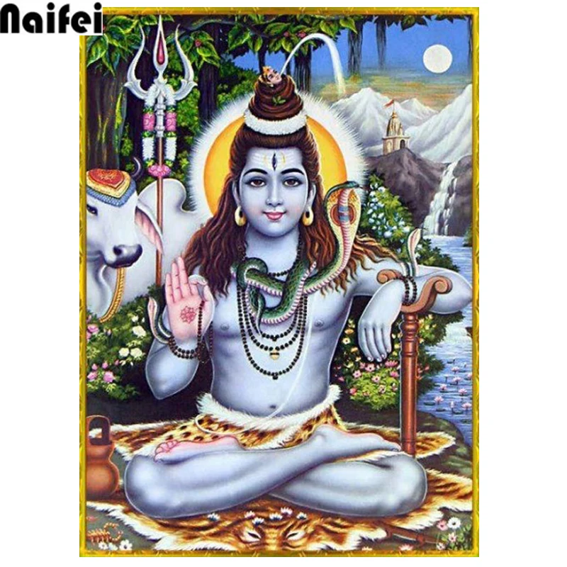 Алмазная живопись Shiva, «Великий Бог», Ананда, Индия, 5d, алмазная вышивка, религия, алмазная распродажа, украшение для дома, настенные картины