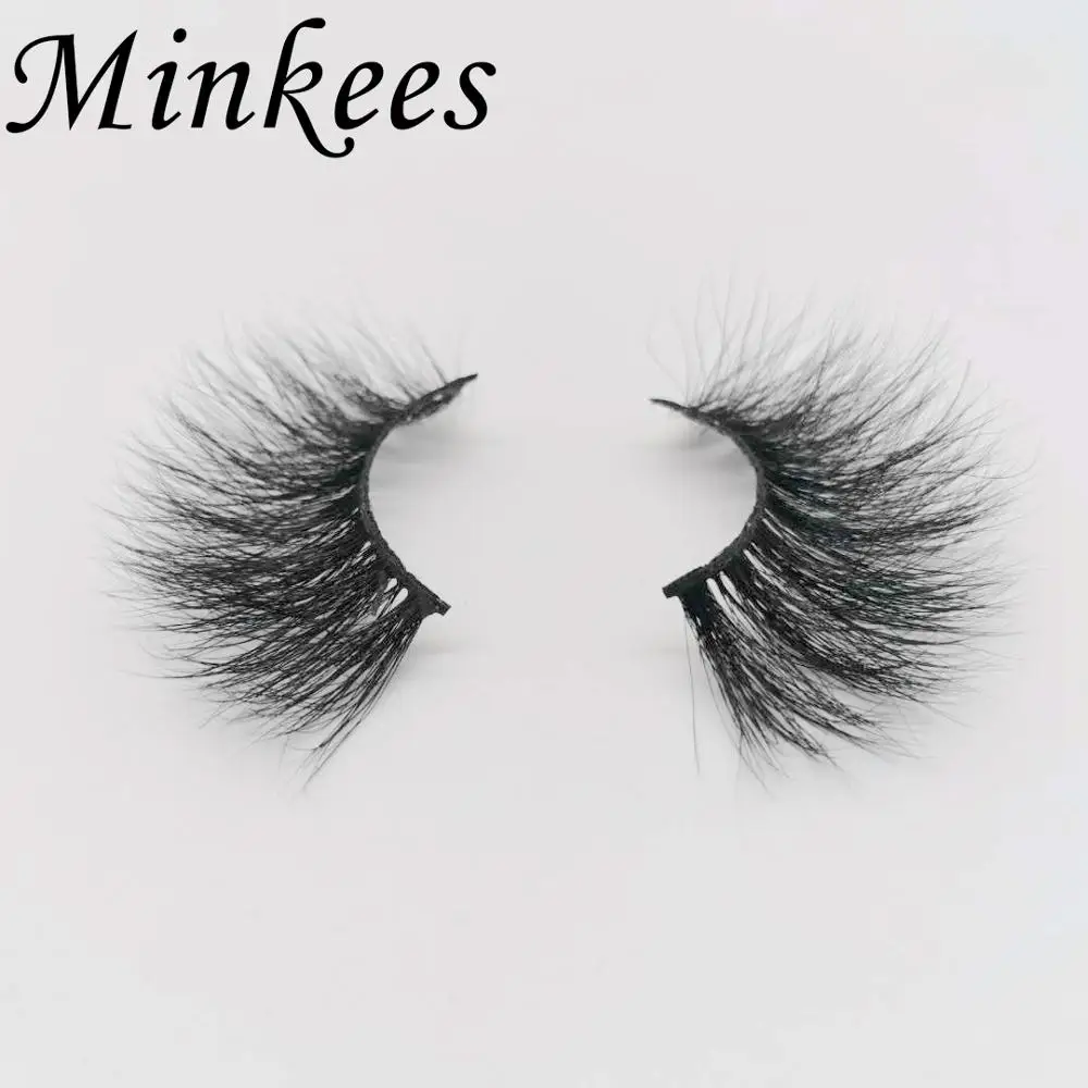 Minkees новые 3D 25 мм Искусственные норковые ресницы толстые длинные для глаз