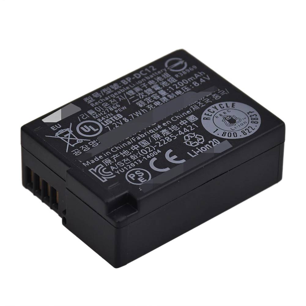 For Leica Q Battery BP-DC12 Leica V-lux4 typ114 116 Camera Battery 1200mAh