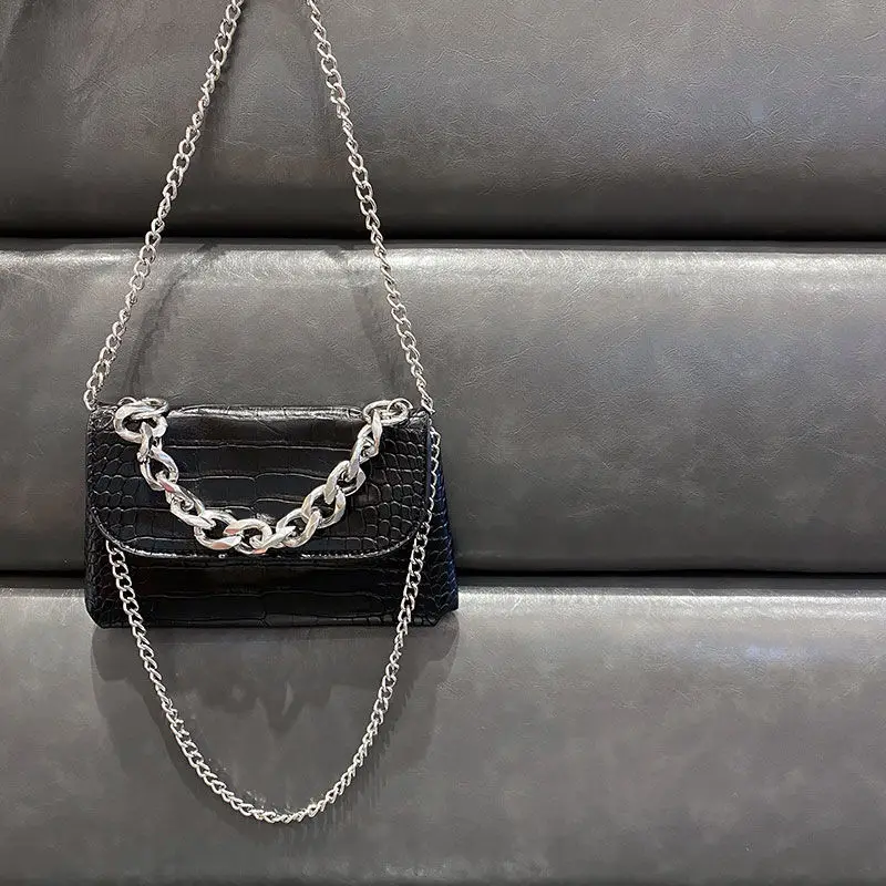

Fashion Crocodile Pattern Ladies Shoulder Messenger Bag Elegant PU Leather Women Chain Crossbody Bags Female Tote Purse Handbags