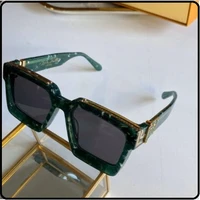fashion luxury sunglasses women square rimmed ocean multicolor glasses high quality shading mirror for men and women