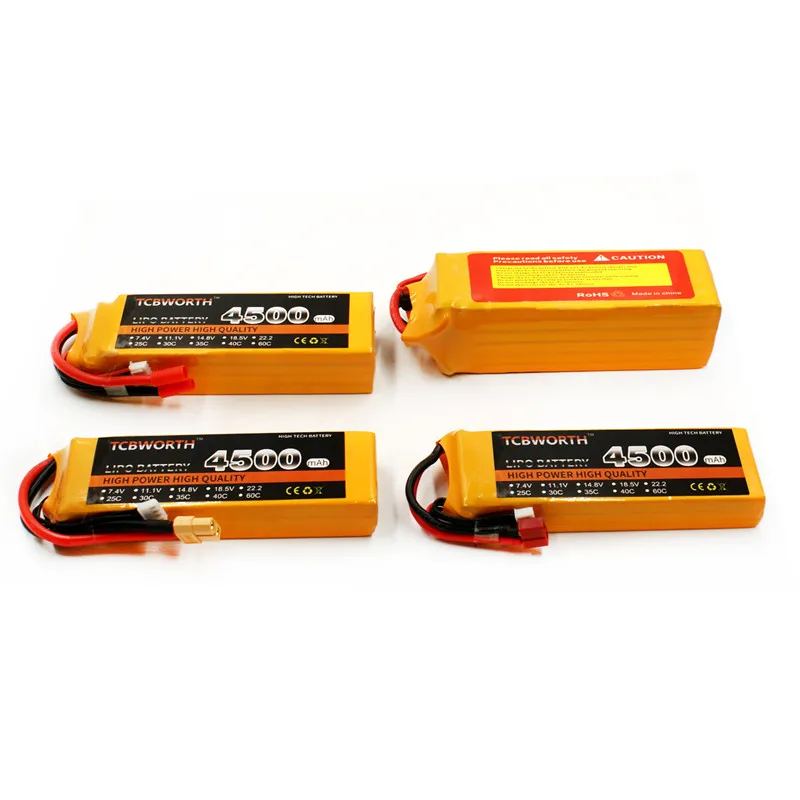4S 14 8 V 4500 мА/ч 60C взрыв 120C провод с силикатной гелевой Батарея для радиоуправляемый