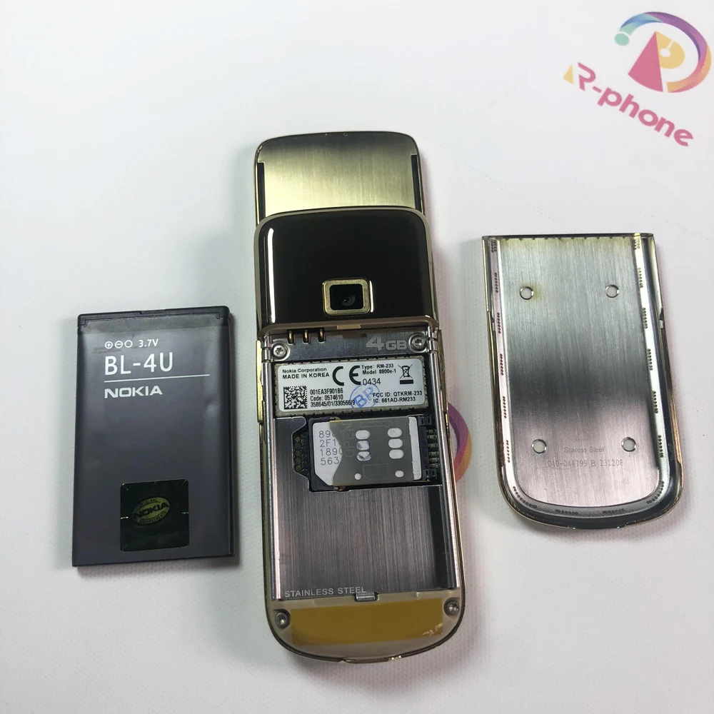 Мобильный телефон NOKIA 8800e Gold Arte 4 Гб ROM Восстановленный мобильный ГБ версия GSM