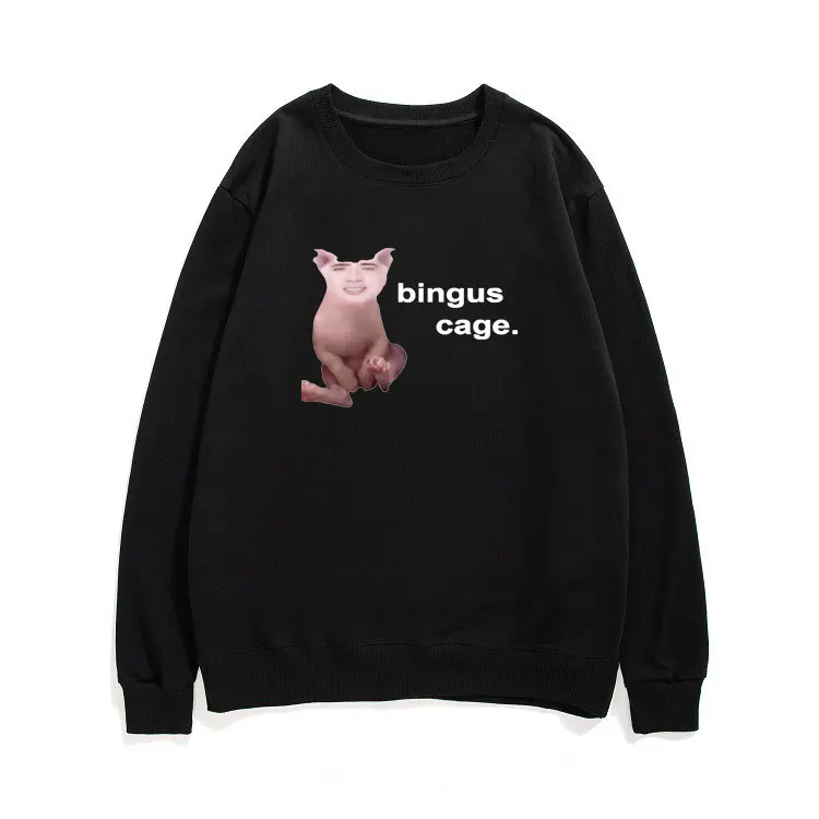 

Funny Nick Bingus Cage Sweatshirt Michael Scott Homage The Office Men Tshirt Tv Series Dwight SchruteJim Halpert Pullover Tops