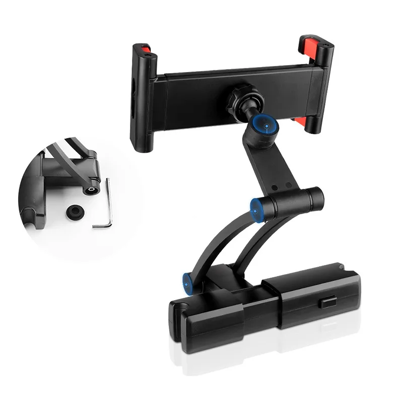 smoyng aluminum back seat headrest tablet phone car holder stand for 5 13 inch iphone ipad air mini 2 3 4 pro 12 9 support mount free global shipping