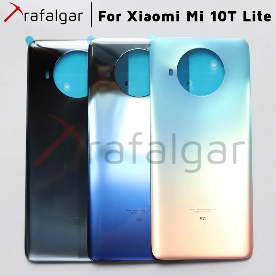 Оригинальный новый для Xiaomi Mi 10T Lite 5G батарея Крышка Задняя стеклянная крышка