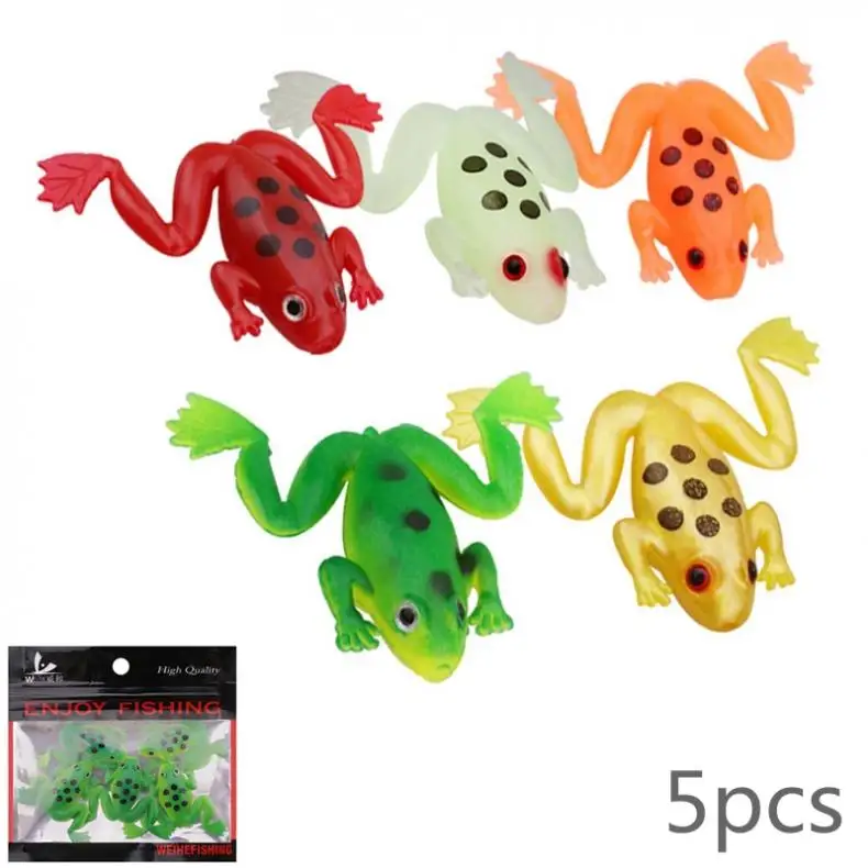 5 шт./лот мягкие приманки лягушки 3 см 2 г миниатюрная имитация рыболовная приманка