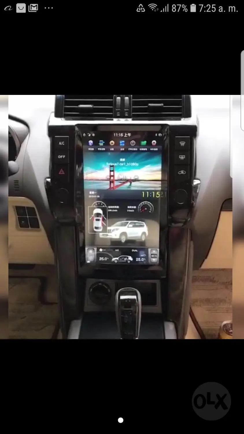 10 4 дюймовый вертикальный экран Tesla Style Android 9 0 автомобильный DVD-плеер GPS для TOYOTA Land