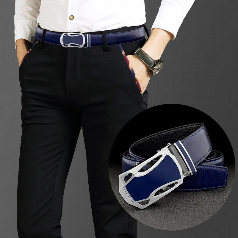 Designer Belts Men blue luxury brand Casual Luxury Famou Brand Wedding ceinture homme Cowskin Waistband Waist Strap High Quality