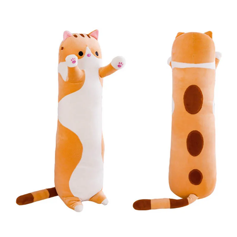 50 см милые длинные куклы в форме кошки мягкие плюшевые игрушки удобные спальные