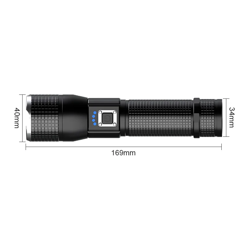 2000LM Powerful Flashlight XHP50 LED Torch USB Rechargeable Zoomable Flashlights Tactical 26650 Hand Light Hunting Lantern | Лампы и
