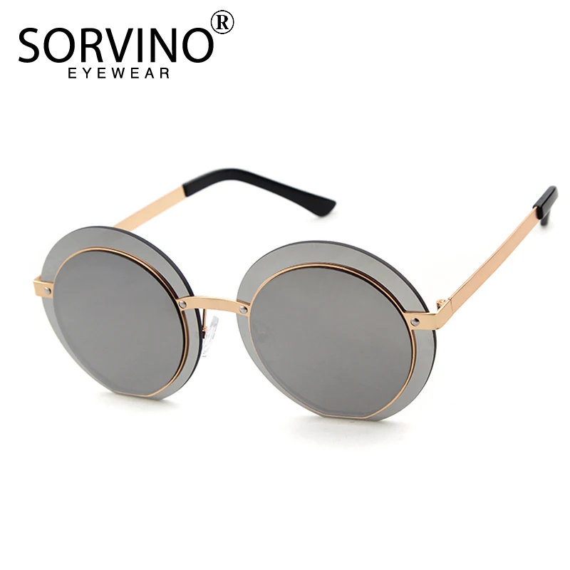 SORVINO футуристические большие круглые солнцезащитные очки 2020 для женщин и мужчин