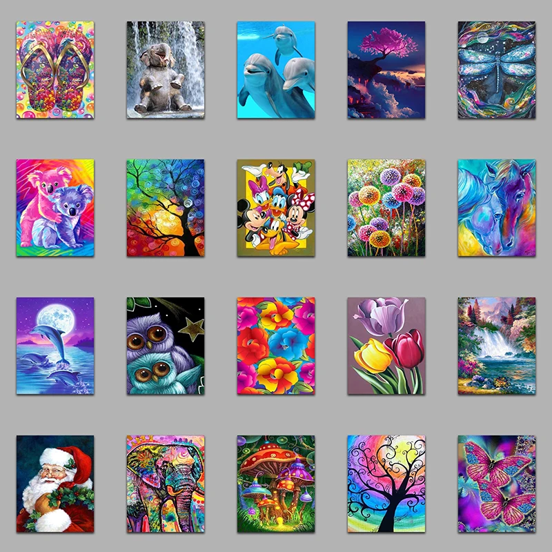 Алмазная 5d картина с мотивом цветов маслом квадратных ainmal мозаика алмазная