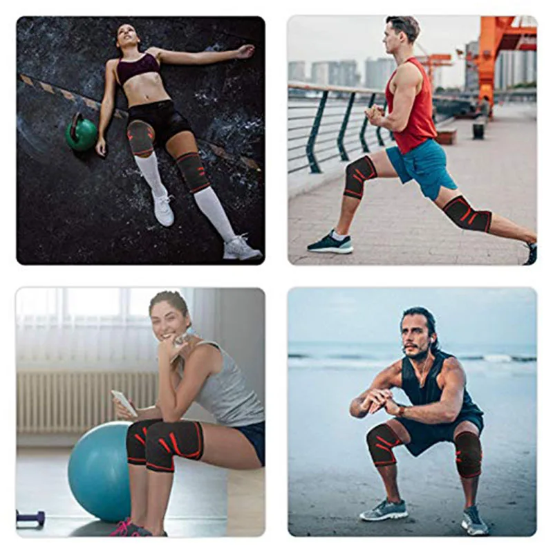 Getinfit 1PCS Athletics Knee Compression Sleeve Support for Running Sports - Brace Joint Pain Relief Arthritis and Recovery |