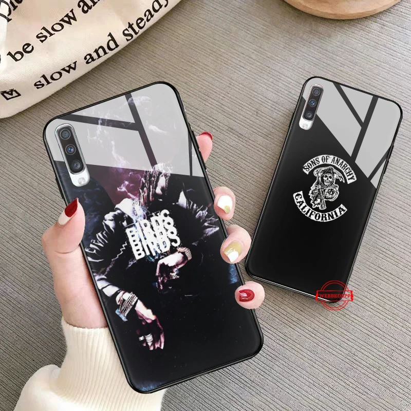 

J COLE Glass Case for Samsung S7 Edge S8 S9 S10 Plus A10 A20 A30 A40 A50 A60 A70 Note 8 9 10
