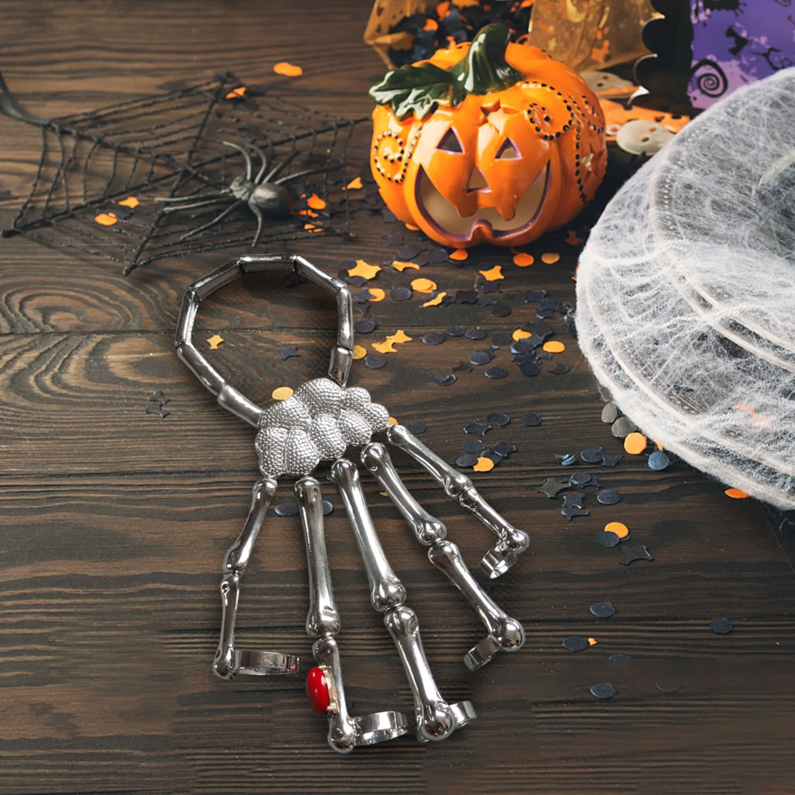 Забавная декоративная игрушка с черепом реквизит для косплея браслет Женский