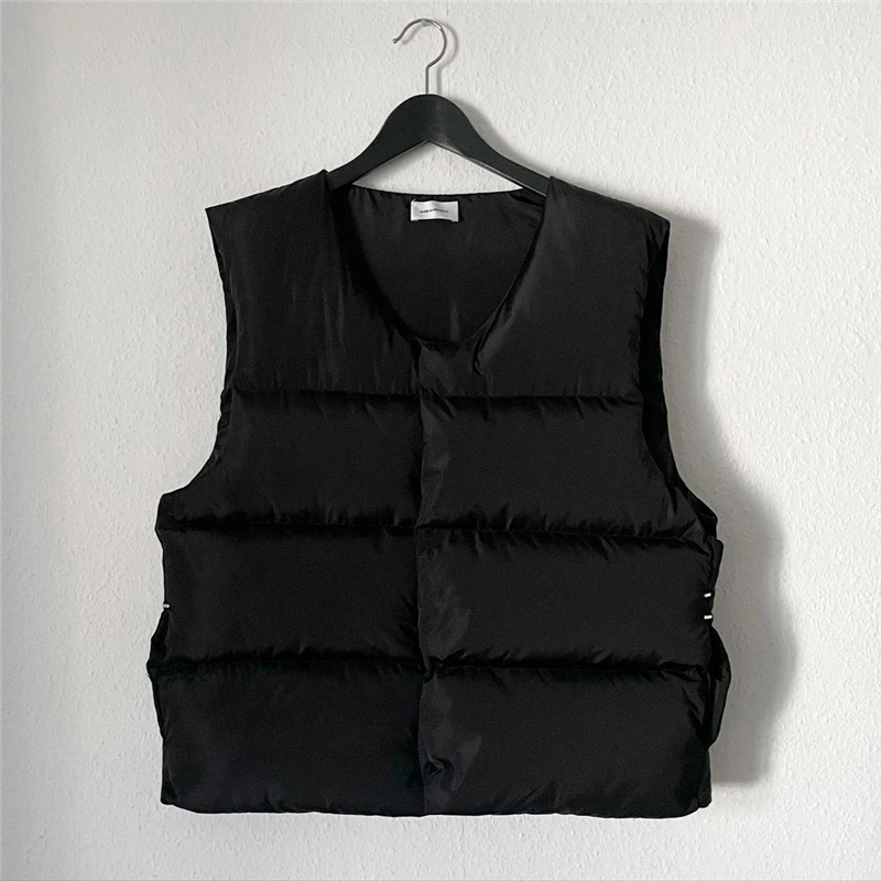 

ASKYURSELF Puffer Vest Fashhion Jacket Parkas Men 1:1 High Quality Sleeveless Zipper Vintage Women Coats Outerwear Male Clothes